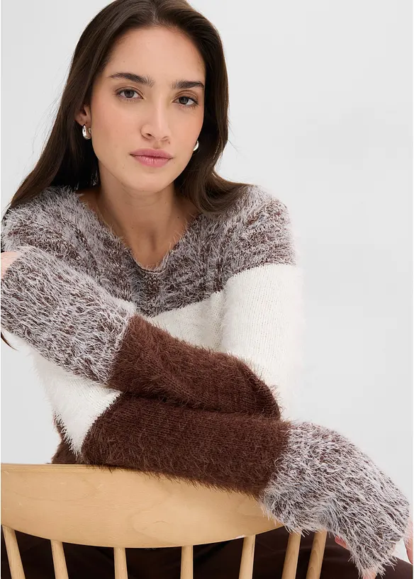 Grobstrick-Pullover, bonprix