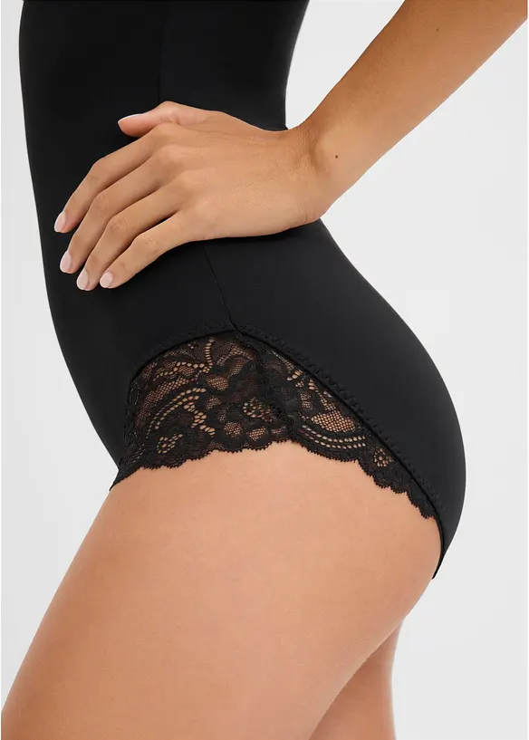 Body sculptant avec dentelle, maintien mod&eacute;r&eacute;, bonprix