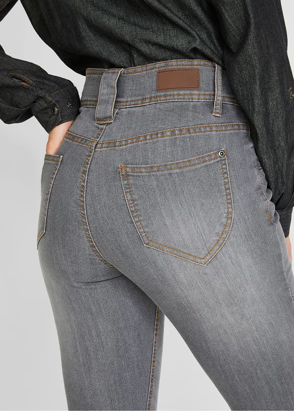 Jean slim taille haute, extensible, bonprix