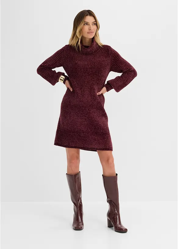 Robe en maille chenille, bonprix