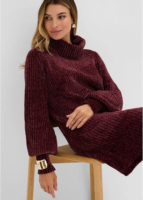 Robe en maille chenille, bonprix