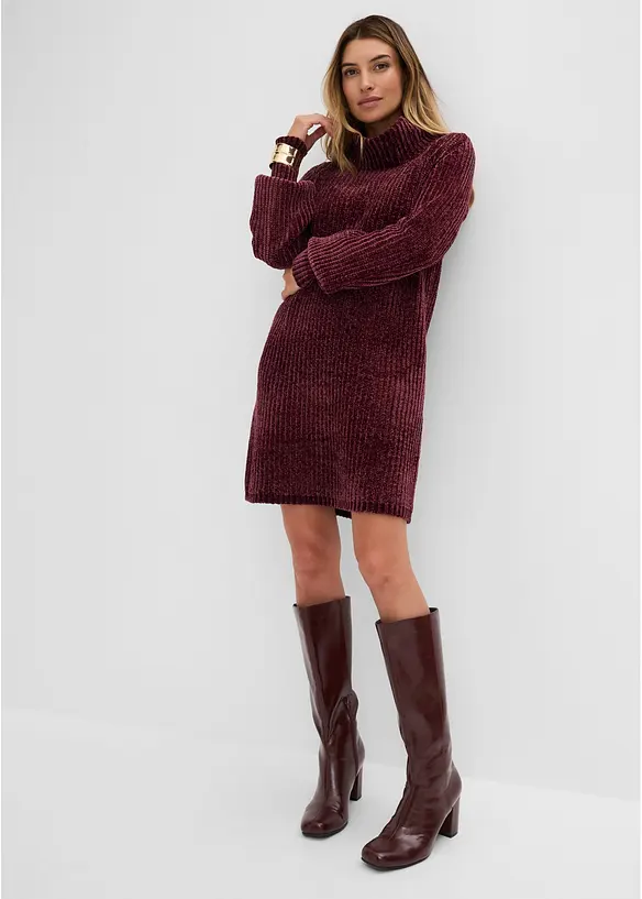 Robe en maille chenille, bonprix