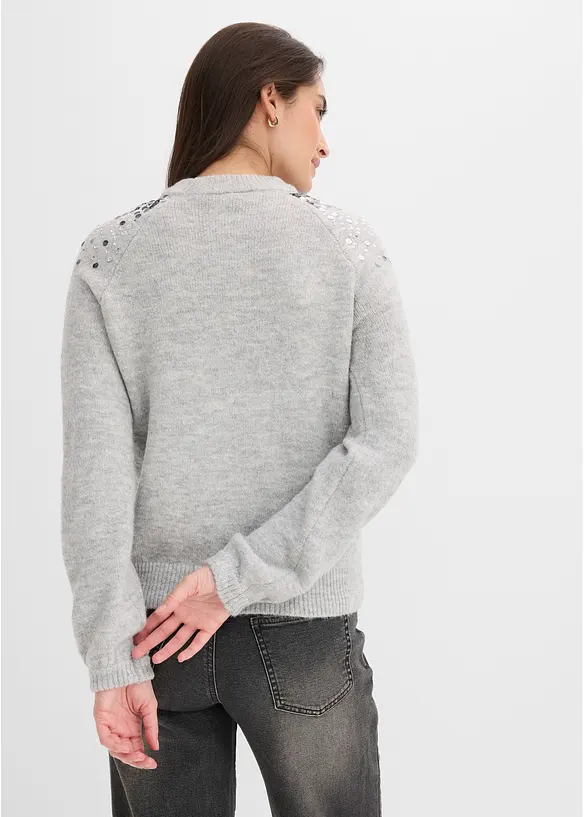 Pull &agrave; sequins multicolores, bonprix