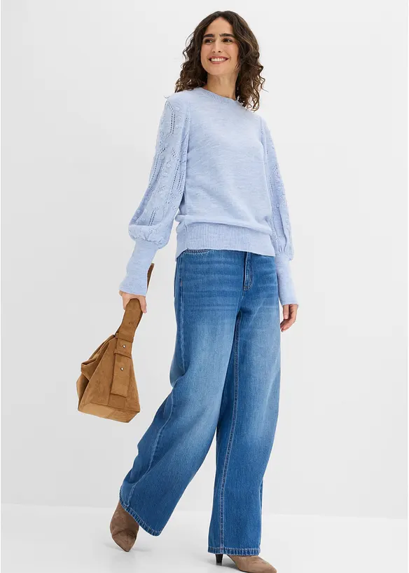 Pullover mit Ajourmuster, bonprix