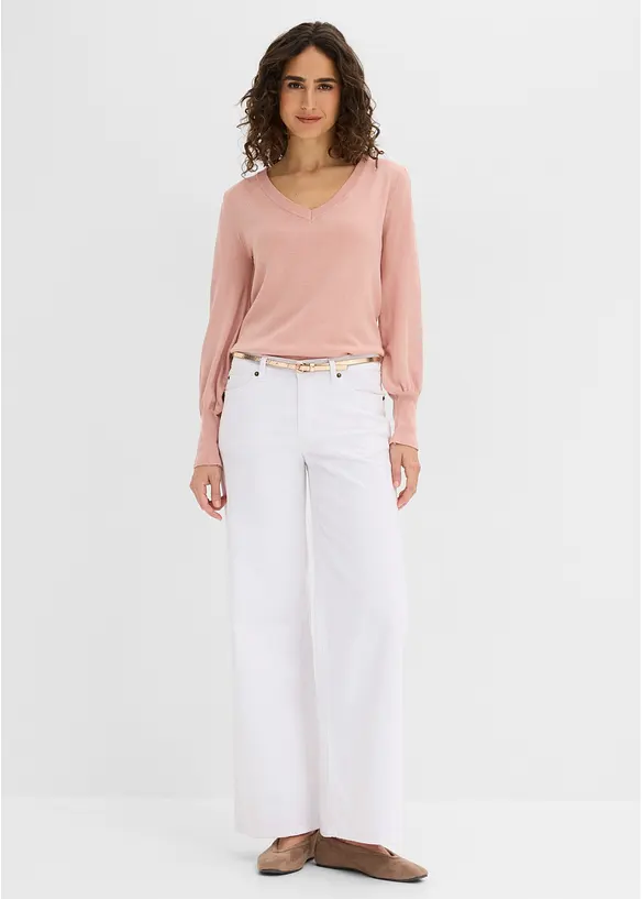 Pull en fine maille, viscose majoritaire, bonprix