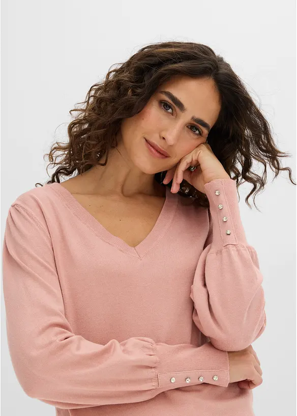 Pull en fine maille, viscose majoritaire, bonprix