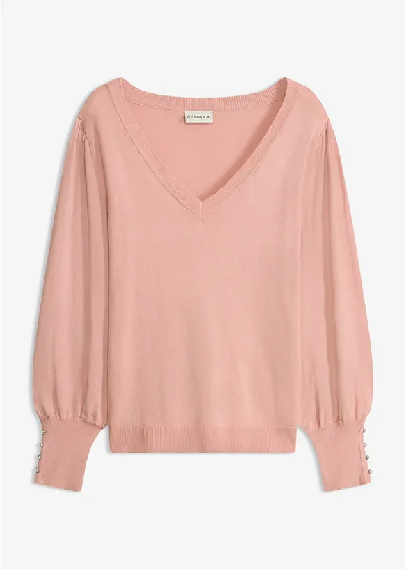 Pull en fine maille, viscose majoritaire, bonprix