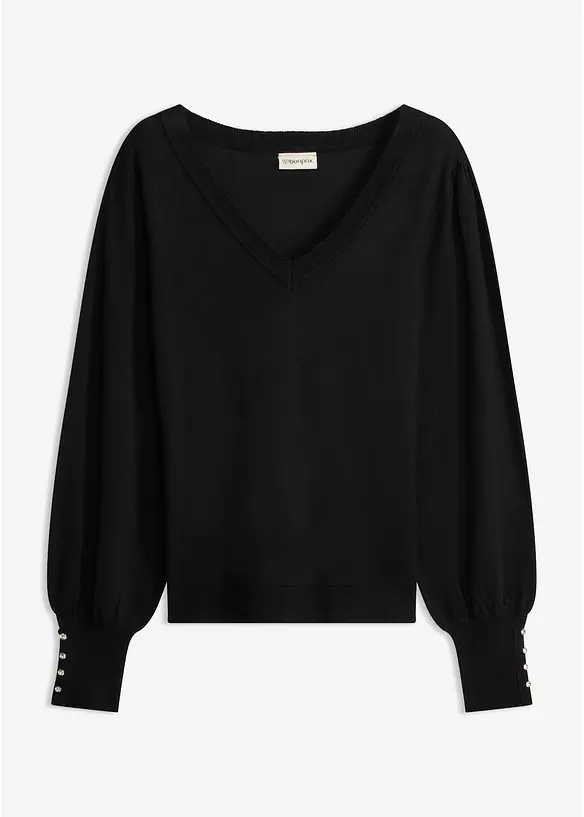 Feinstrickpullover aus Viskose-Mix, bonprix