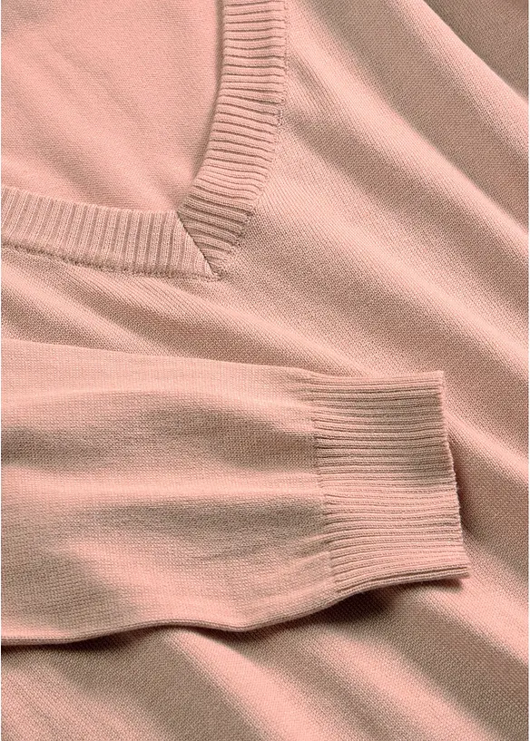 Pull oversize en viscose m&eacute;lang&eacute;e, bonprix