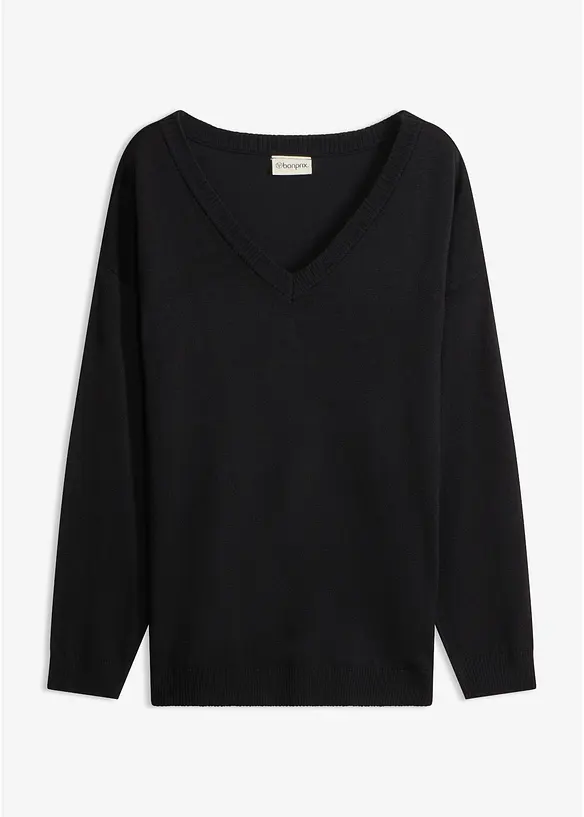 Oversize-Pullover aus Viskose- mix, bonprix