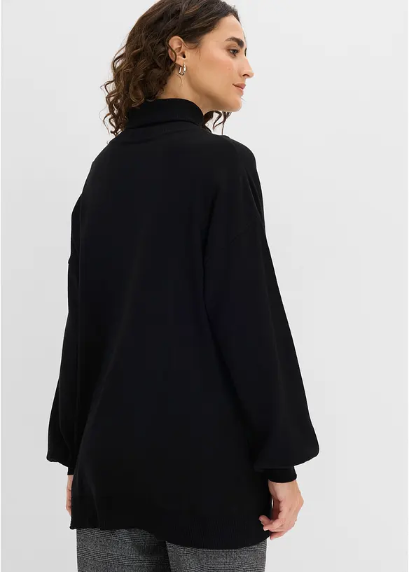 Rollkragenpullover aus Viskose-Mix, bonprix
