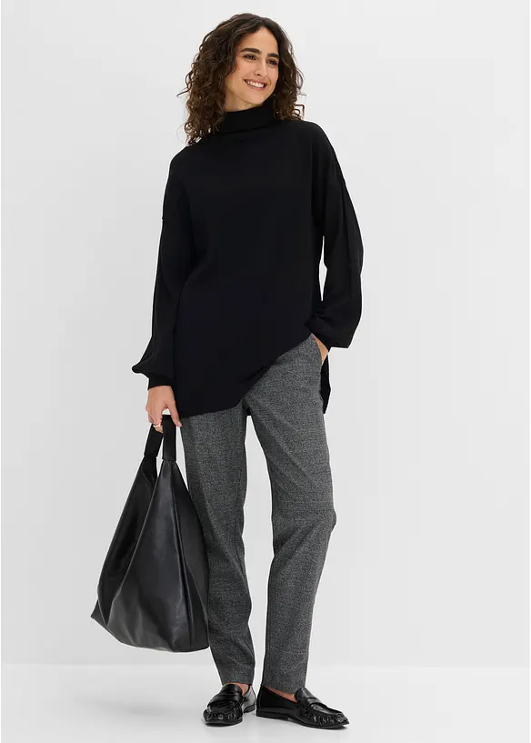 Rollkragenpullover aus Viskose-Mix, bonprix