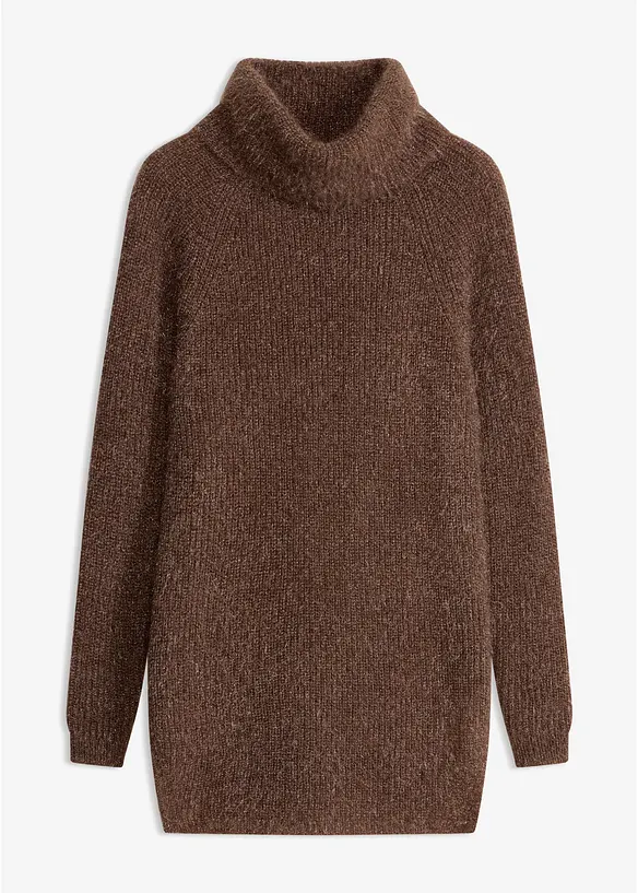 Pull col roul&eacute; oversize, bonprix