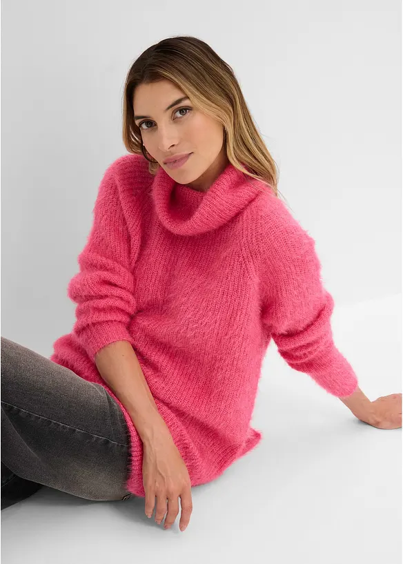 Oversize-Rollkragenpullover, bonprix