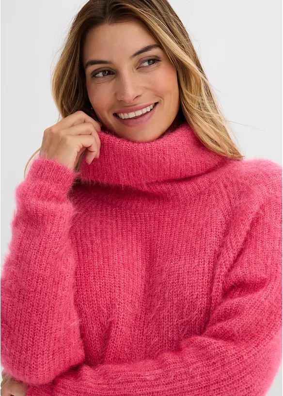 Oversize-Rollkragenpullover, bonprix