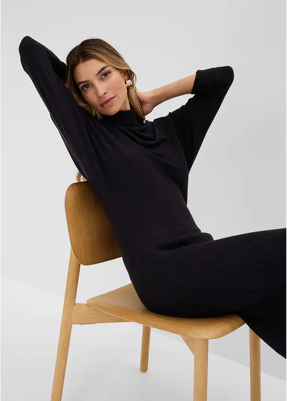 Robe en maille, bonprix
