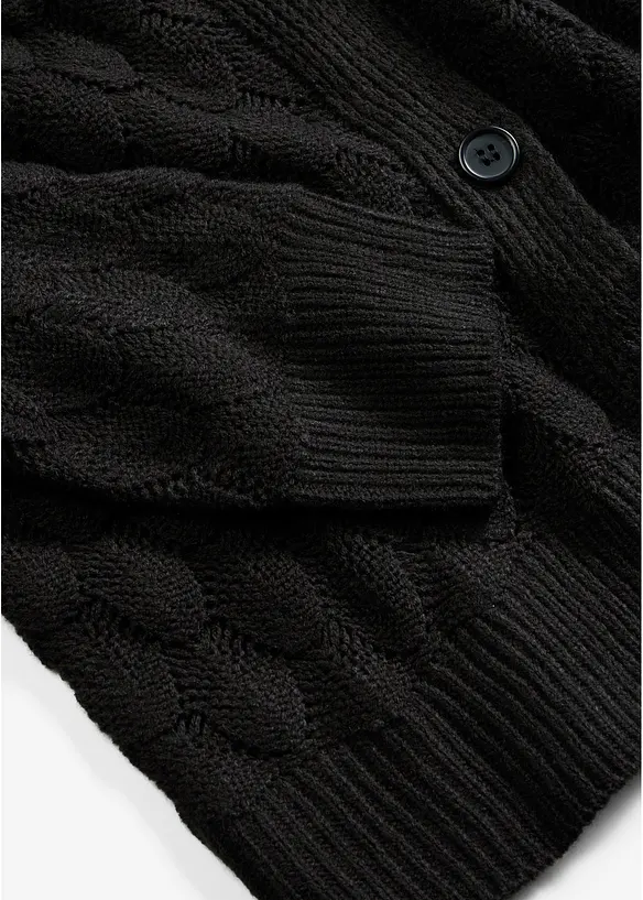 Gilet en maille ajour&eacute;e, bonprix