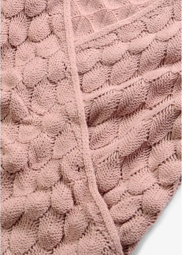 Ajour-Pullover in Wickeloptik, bonprix