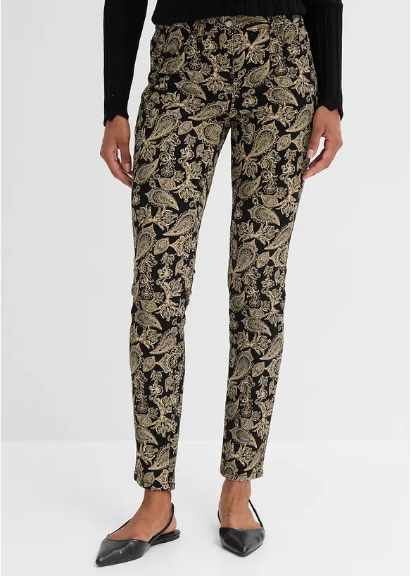 Baumwollstretch-Hose bedruckt, bonprix