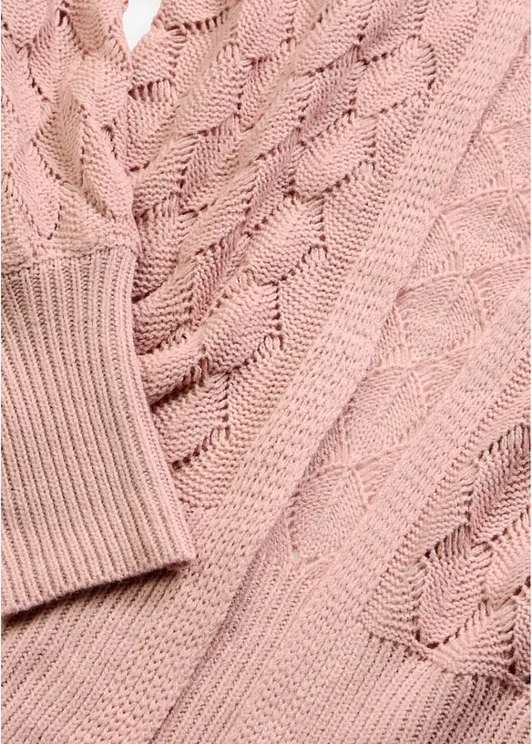 Ajour-Strickjacke, bonprix