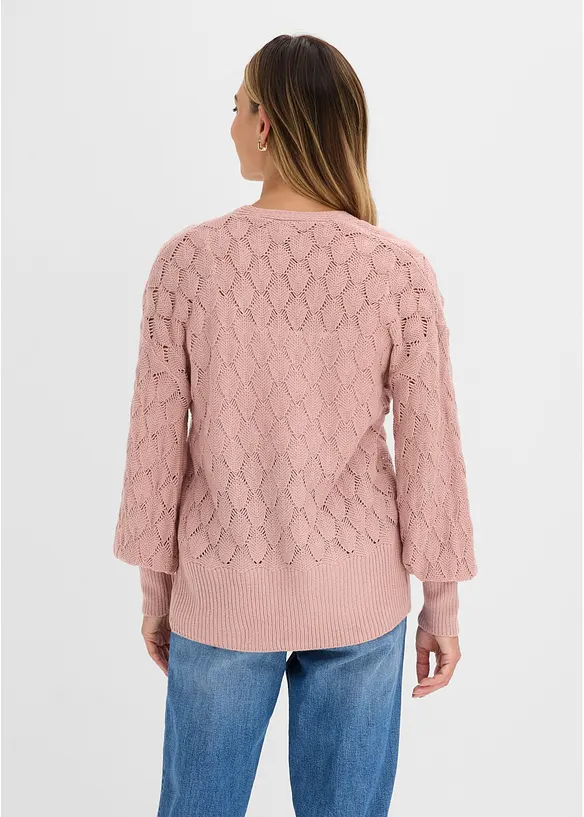 Ajour-Strickjacke, bonprix
