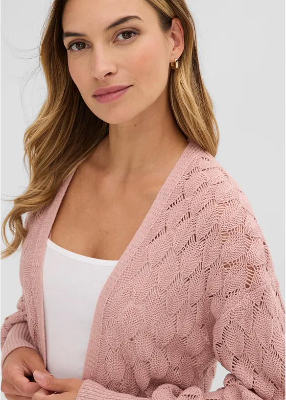 Ajour-Strickjacke, bonprix