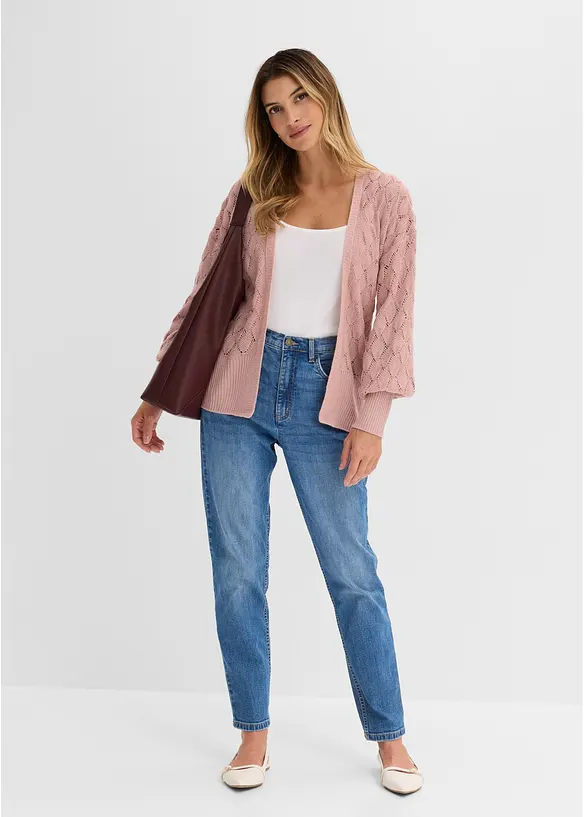 Ajour-Strickjacke, bonprix