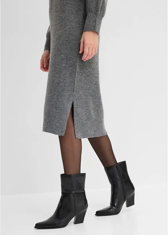 Oversized Strickkleid in Midil&auml;nge, bonprix