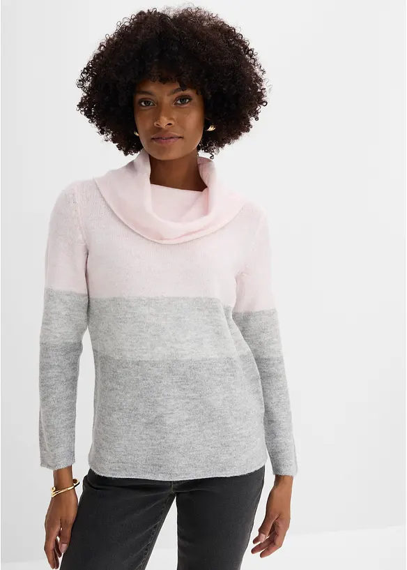 Pull &agrave; col roul&eacute;, bonprix