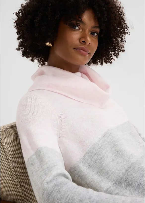 Pull &agrave; col roul&eacute;, bonprix