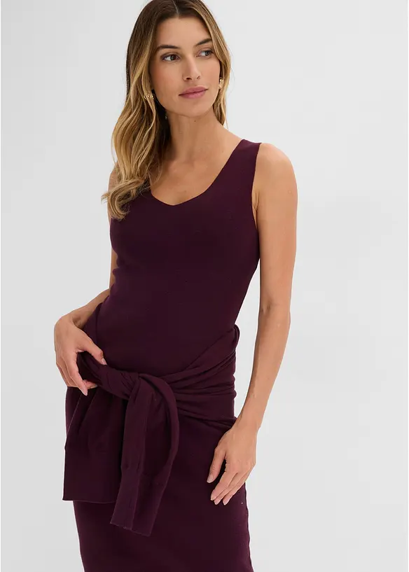 Robe et pull en maille (ens. 2 pces), bonprix