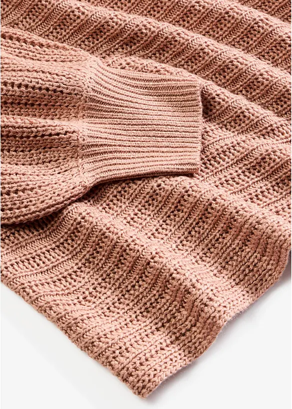 Pull oversize en maille ajour&eacute;e, bonprix