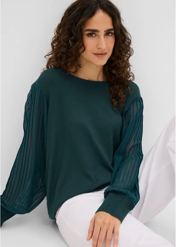 Feinstrickpullover aus softem Viskose-Mix, bonprix
