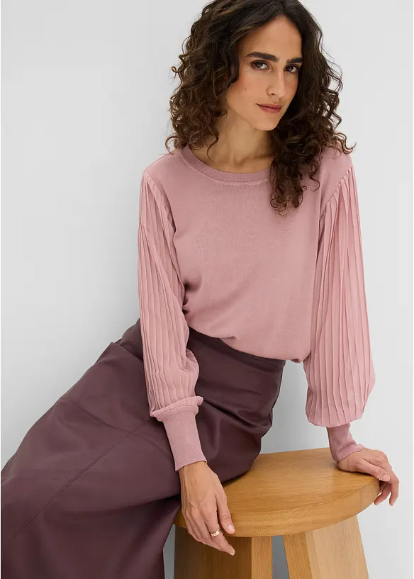Feinstrickpullover aus softem Viskose-Mix, bonprix
