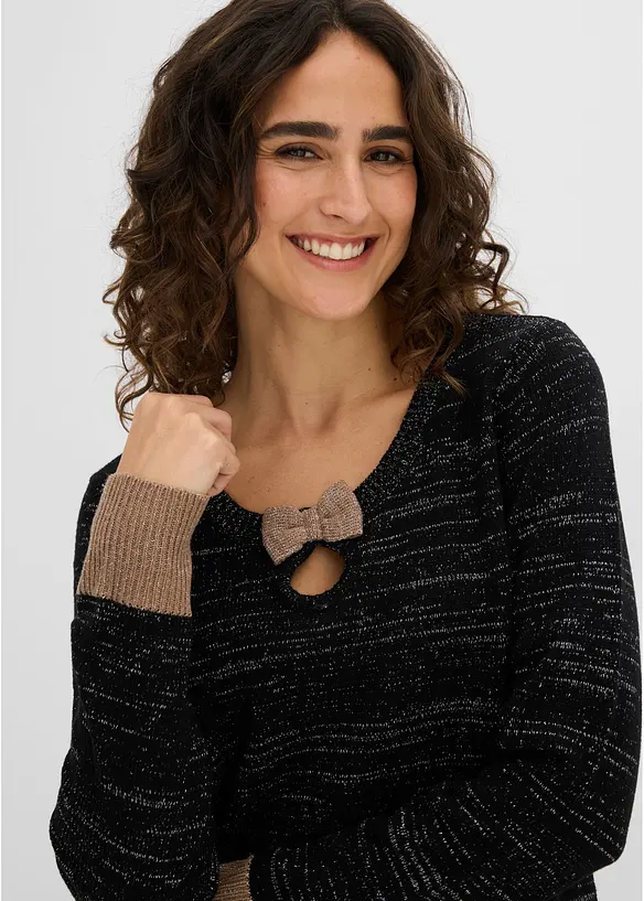 Pull avec n&oelig;ud, bonprix