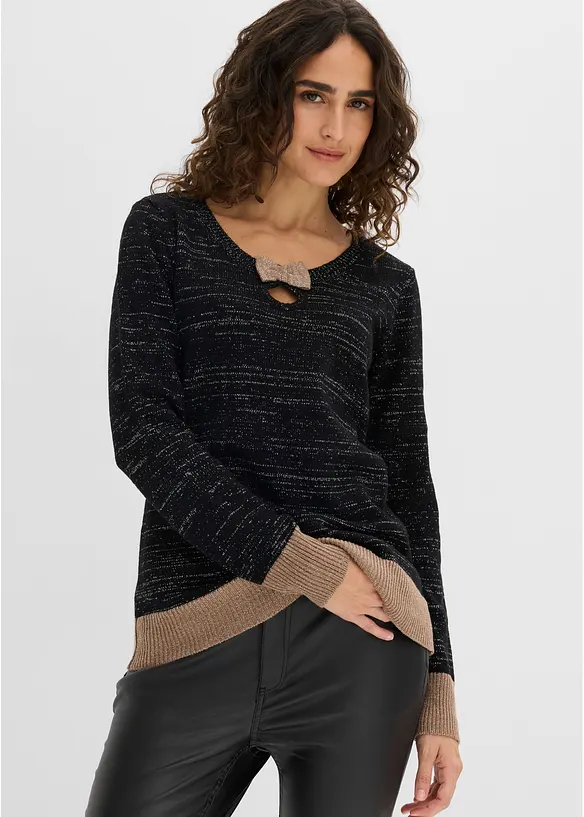 Pull avec n&oelig;ud, bonprix