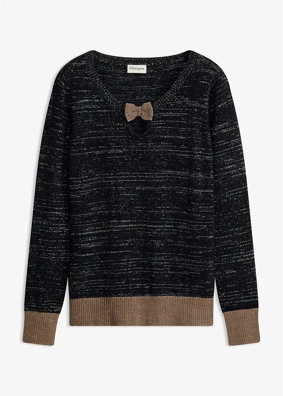 Pull avec n&oelig;ud, bonprix