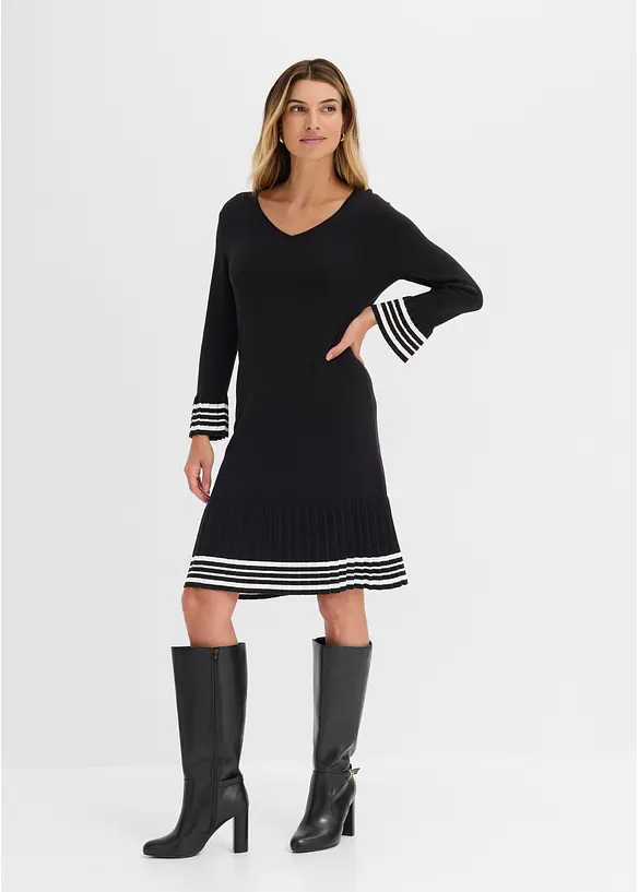 Strickkleid aus weichem Viskose- Mix, bonprix