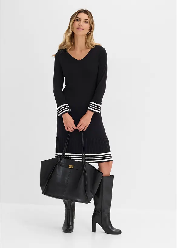 Strickkleid aus weichem Viskose- Mix, bonprix