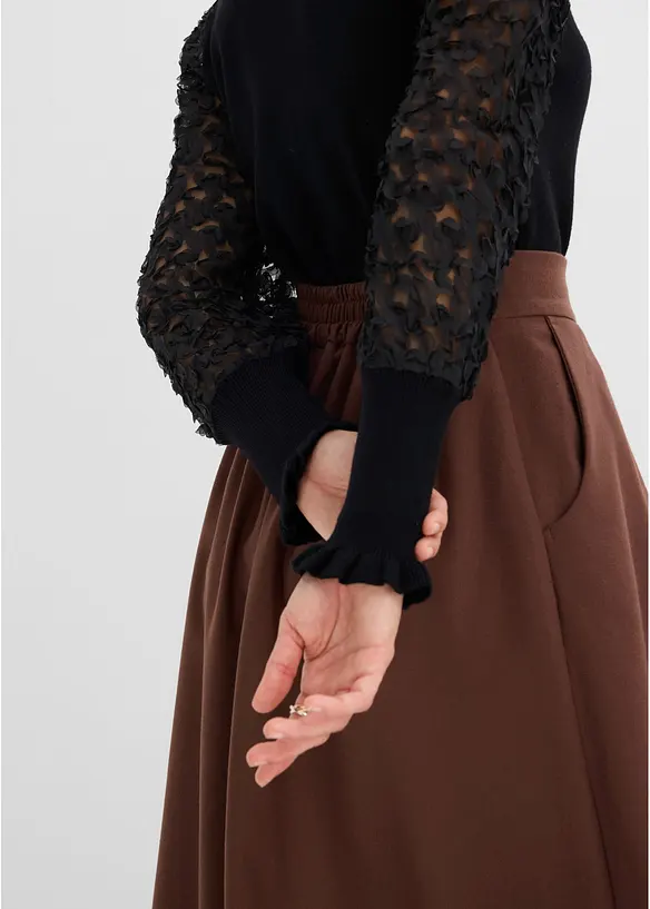 Rollkragenpullover aus weichem Viskose-Mix, bonprix