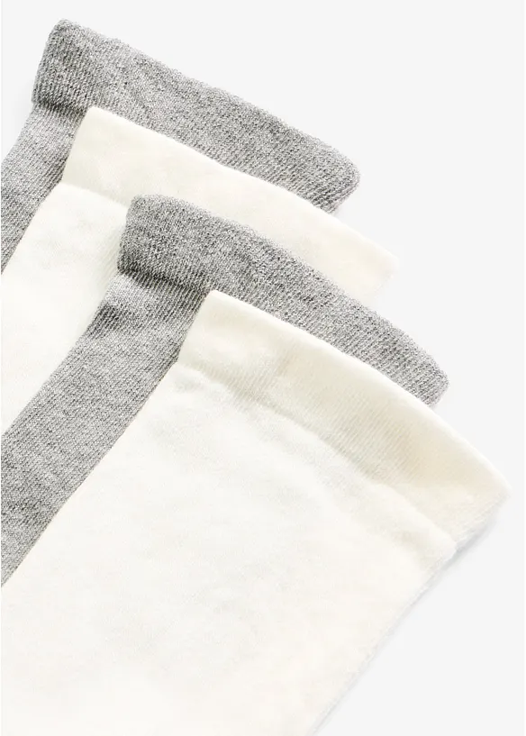 Socken mit druckfreiem Bund (4er Pack), bonprix