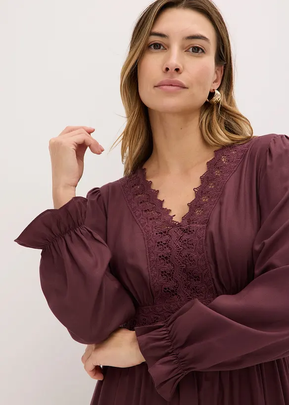 Maxikleid aus reiner Viskose, bonprix