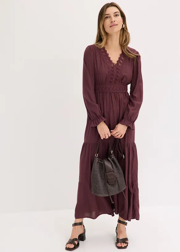Maxikleid aus reiner Viskose, bonprix