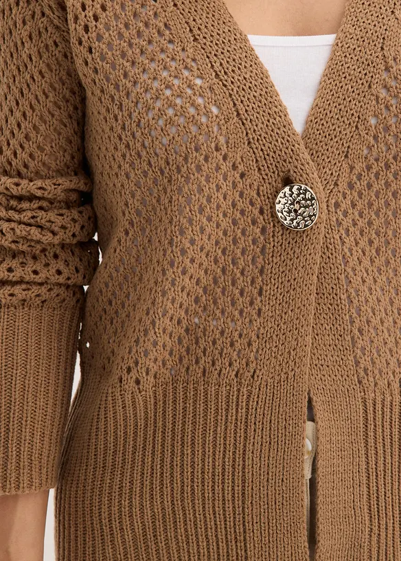 Ajour-Strickjacke, bonprix