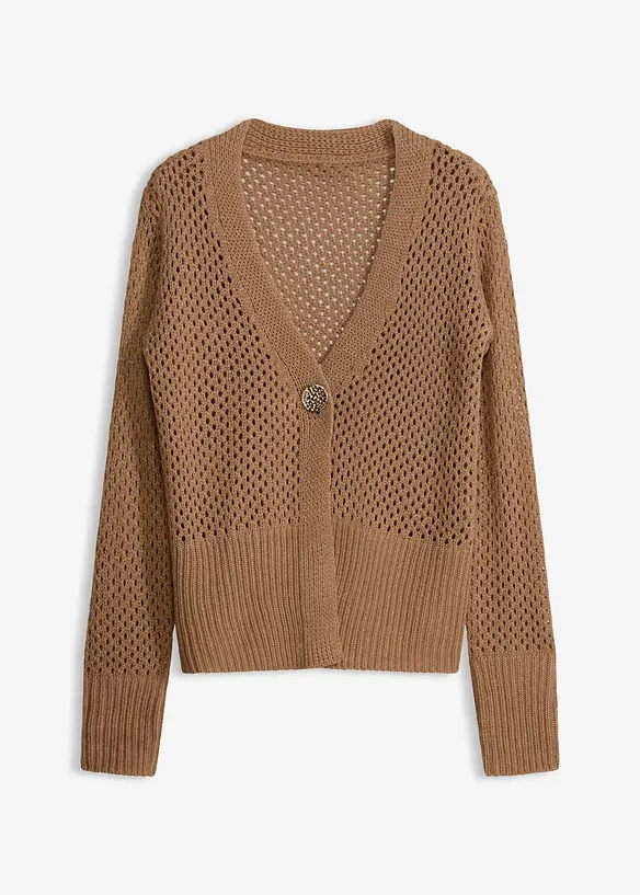Ajour-Strickjacke, bonprix