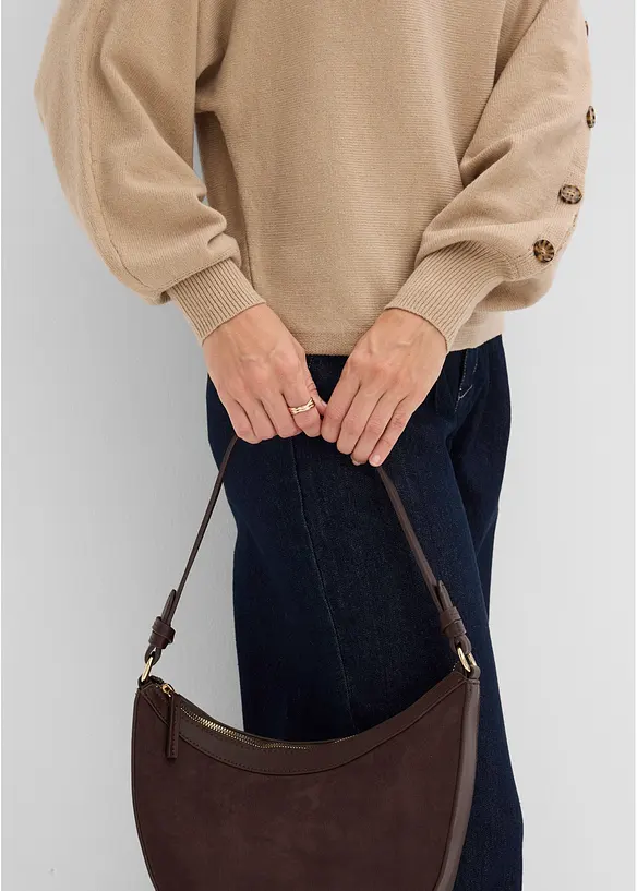 Pullover mit Knopfdetails, bonprix