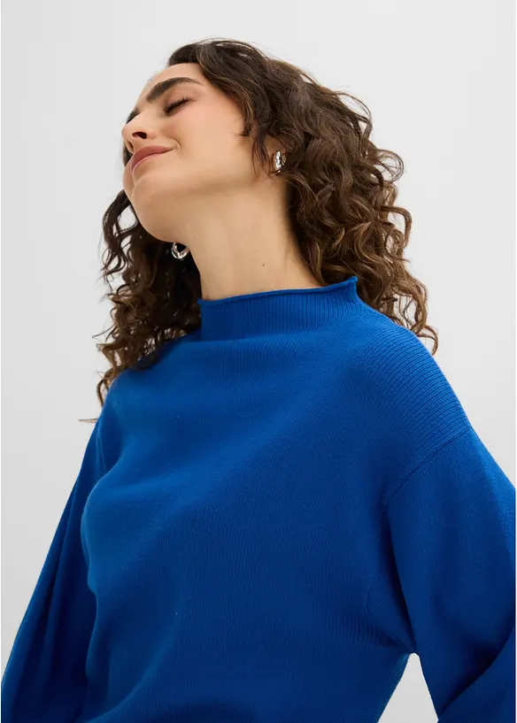 Strickpullover mit Ballon&auml;rmeln, bonprix