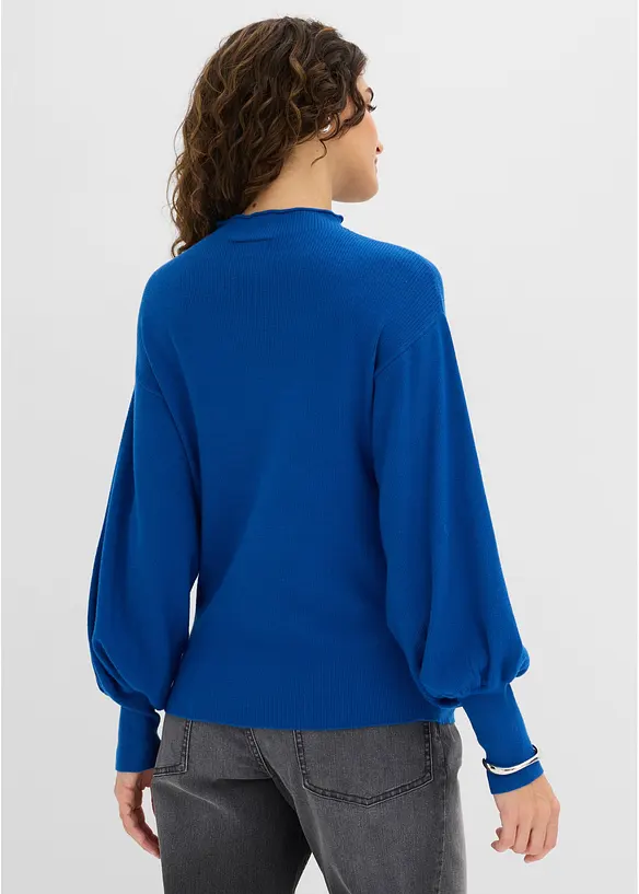 Strickpullover mit Ballon&auml;rmeln, bonprix
