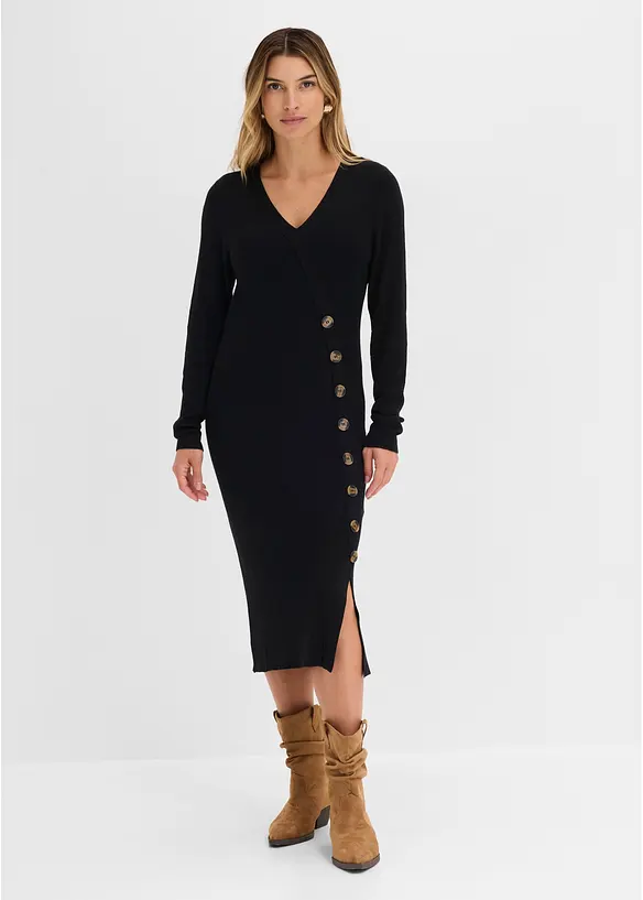 Robe en maille de viscose m&eacute;lang&eacute;e, bonprix