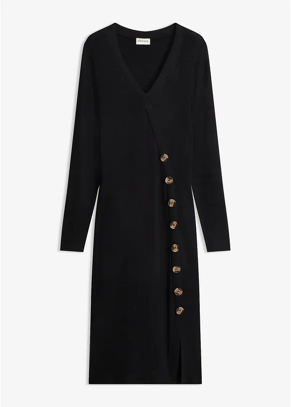Robe en maille de viscose m&eacute;lang&eacute;e, bonprix